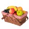 Double Handle Woodchip Basket with Liner - Perfect as Toy Organizer, Storing Fresh Fruits or Safeguarding Your Must-Have Beach Essentials for Unforgettable Holidays or Picnic Parties